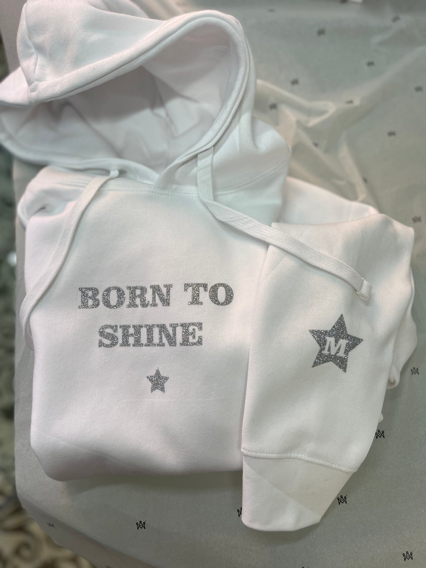 SUDADERA SHINE ADULTO - BLANCA HOODY