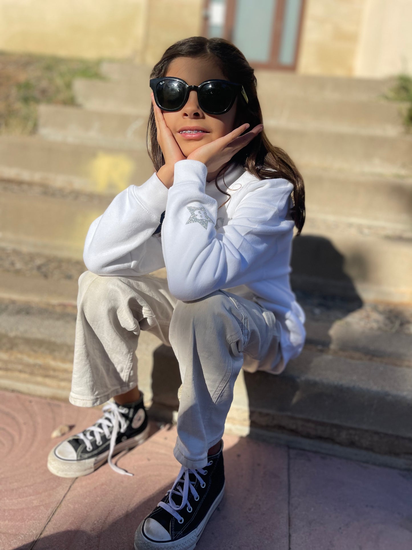 SUDADERA SHINE KIDS - BLANCA HOODY