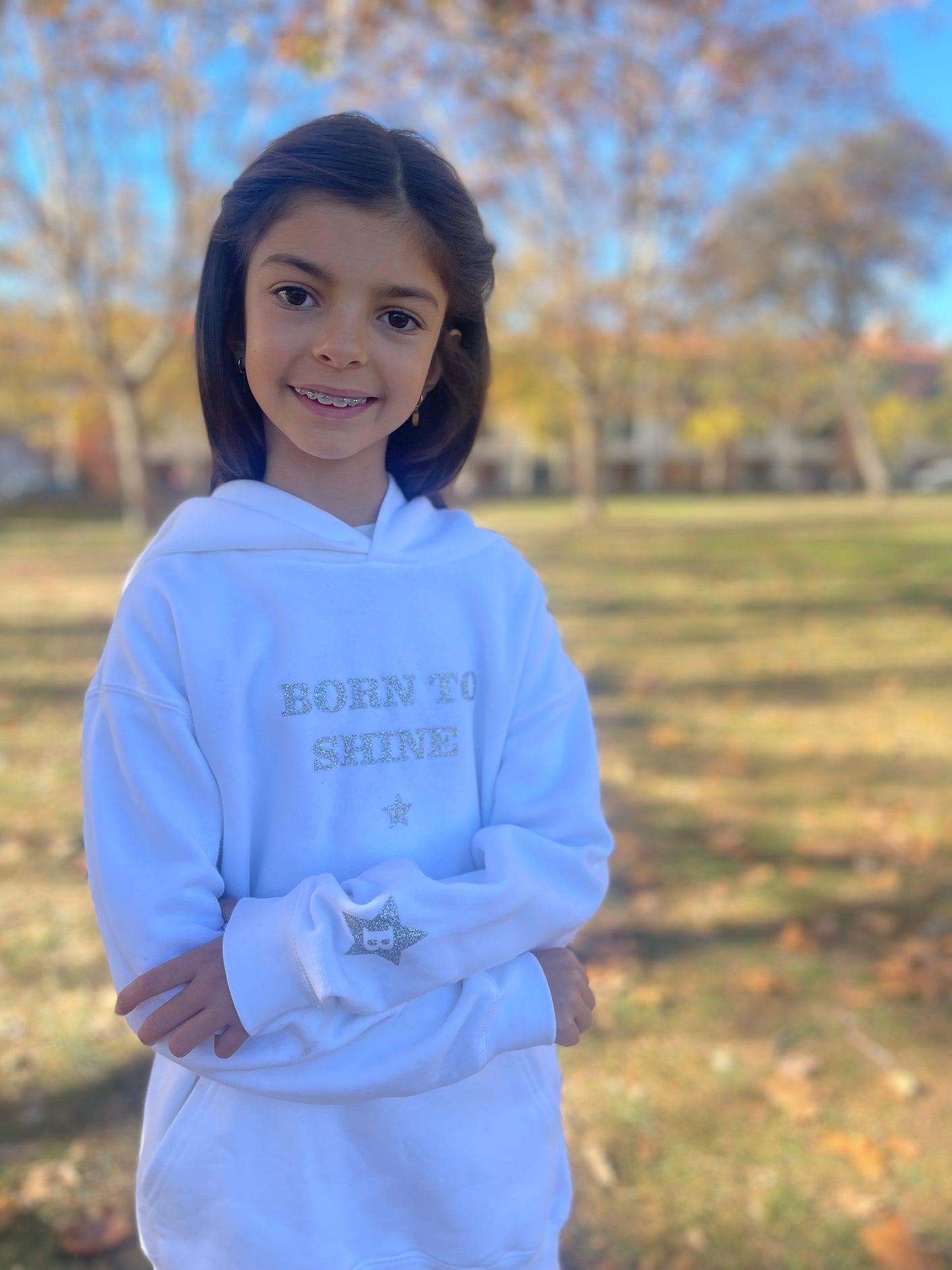 SUDADERA SHINE KIDS - BLANCA HOODY