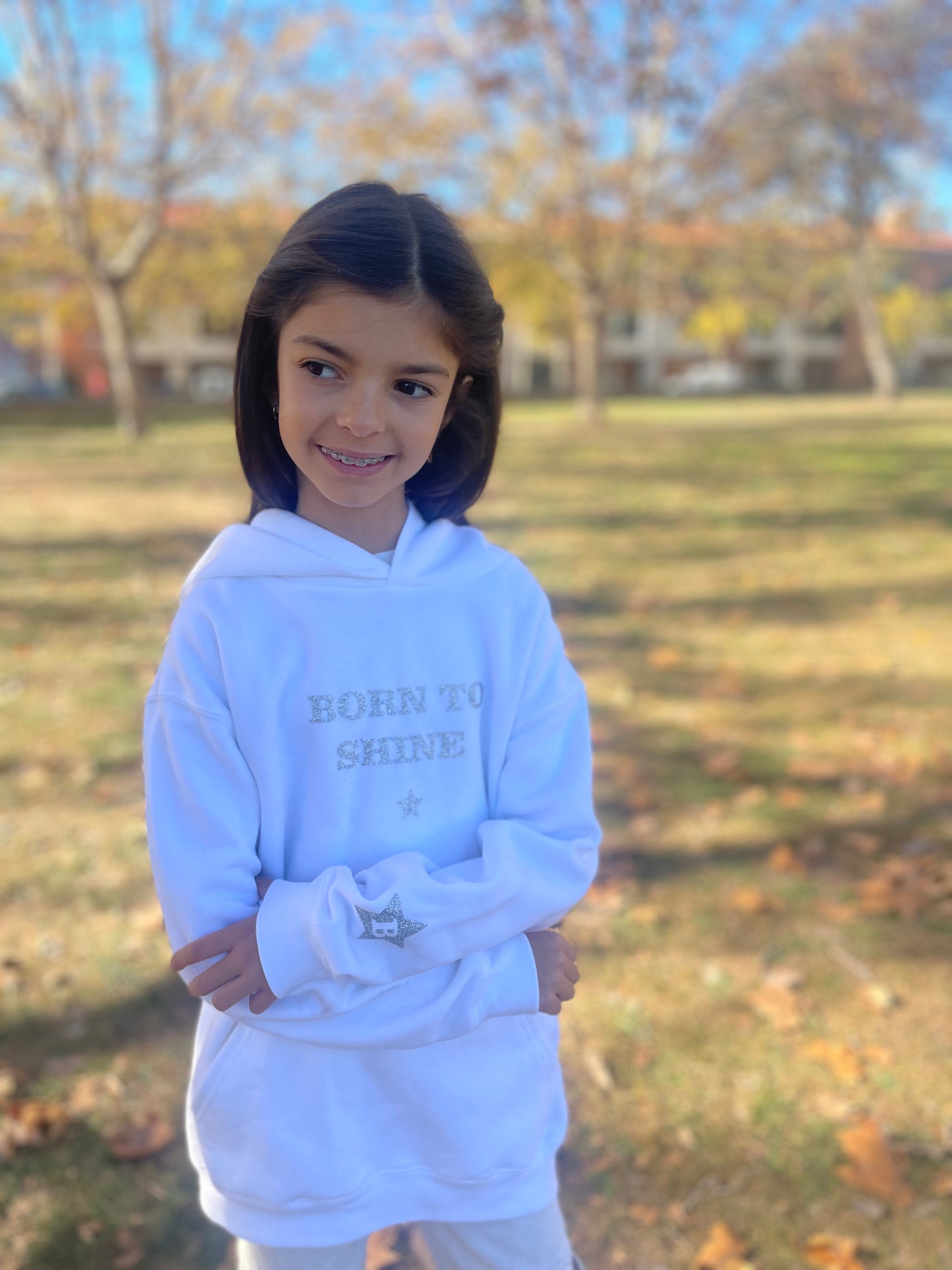 SUDADERA SHINE KIDS - BLANCA HOODY