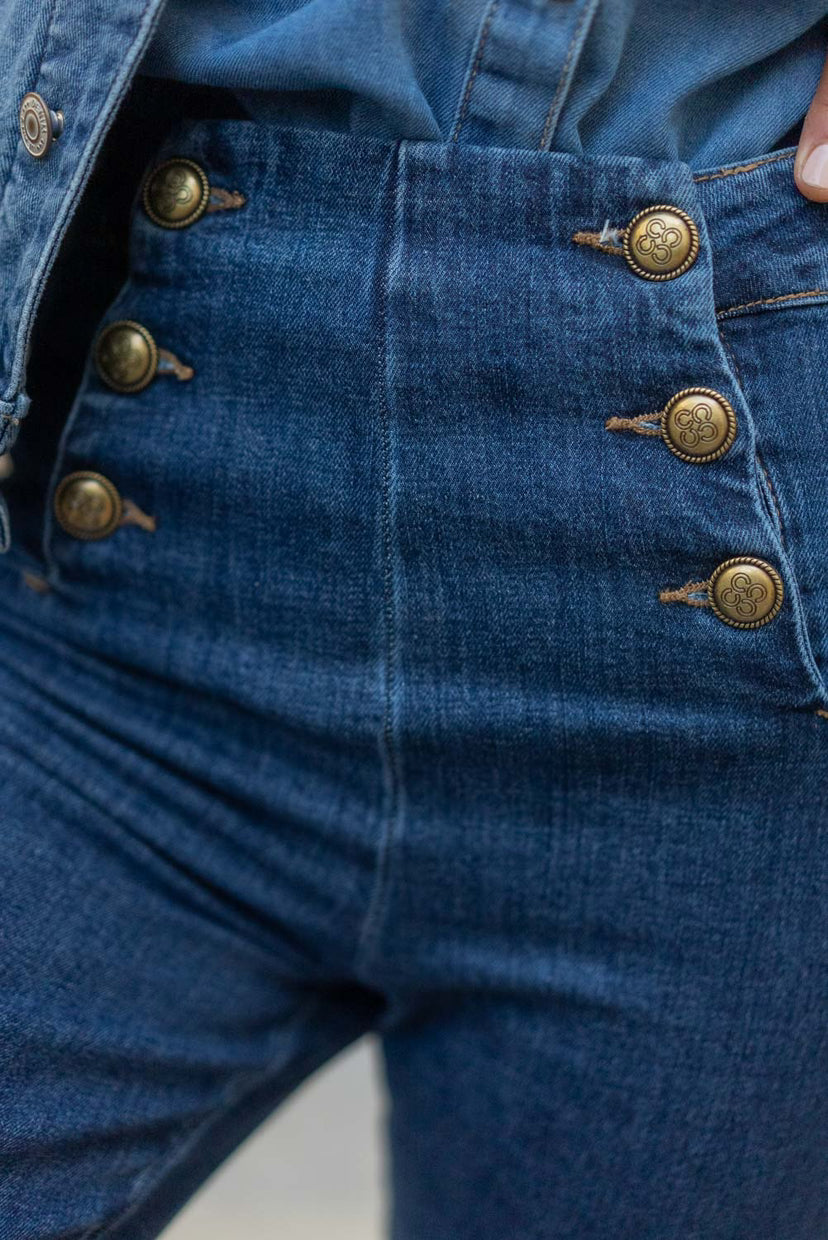 NEW PANTALÓN LARGE FLARE DENIM