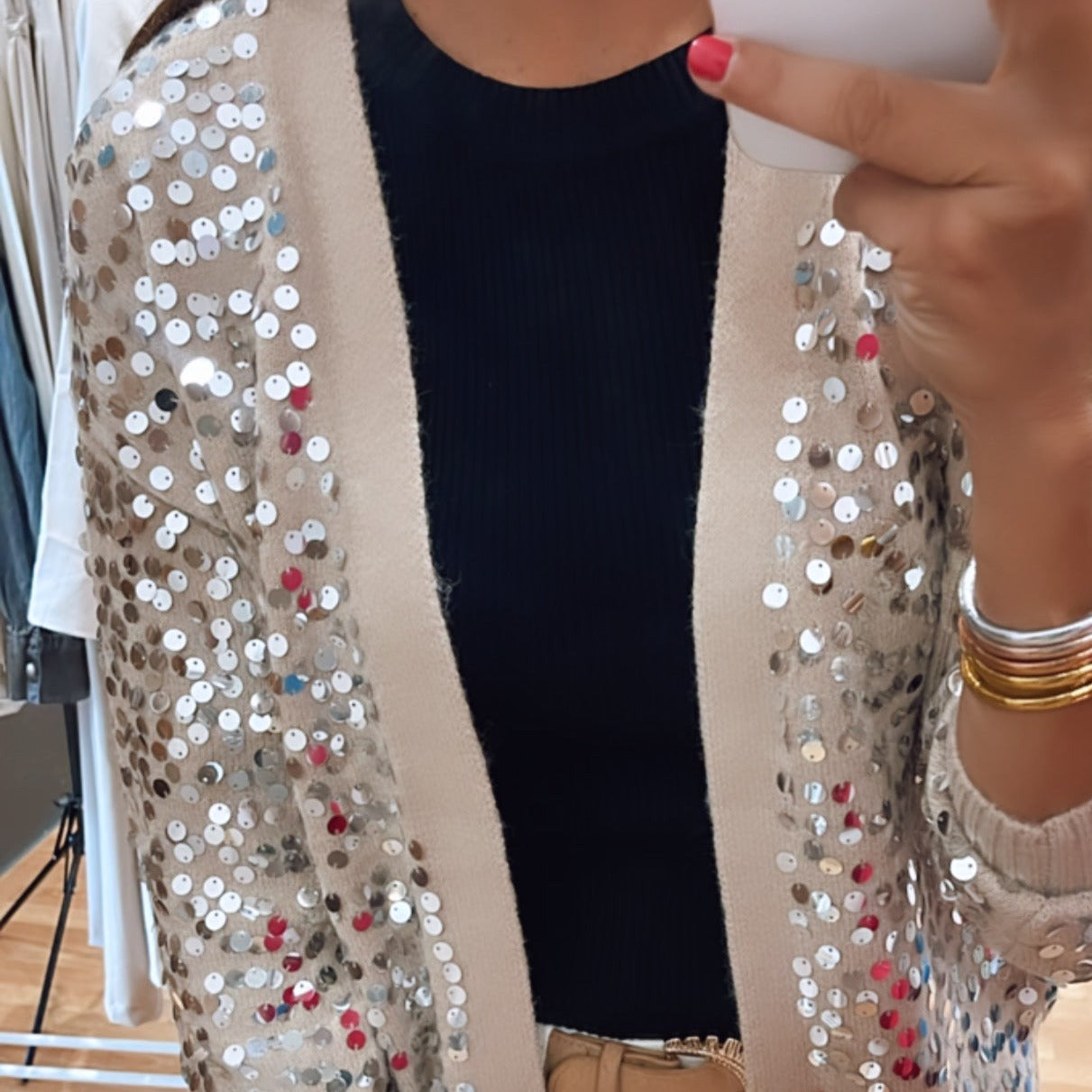 CHAQUETA LENTEJUELAS