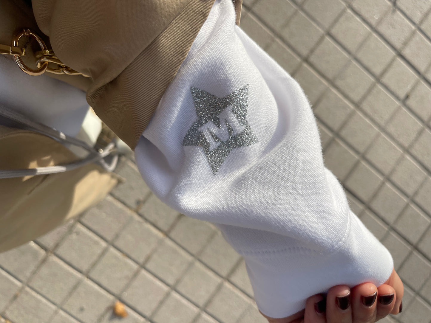 SUDADERA SHINE ADULTO - BLANCA HOODY
