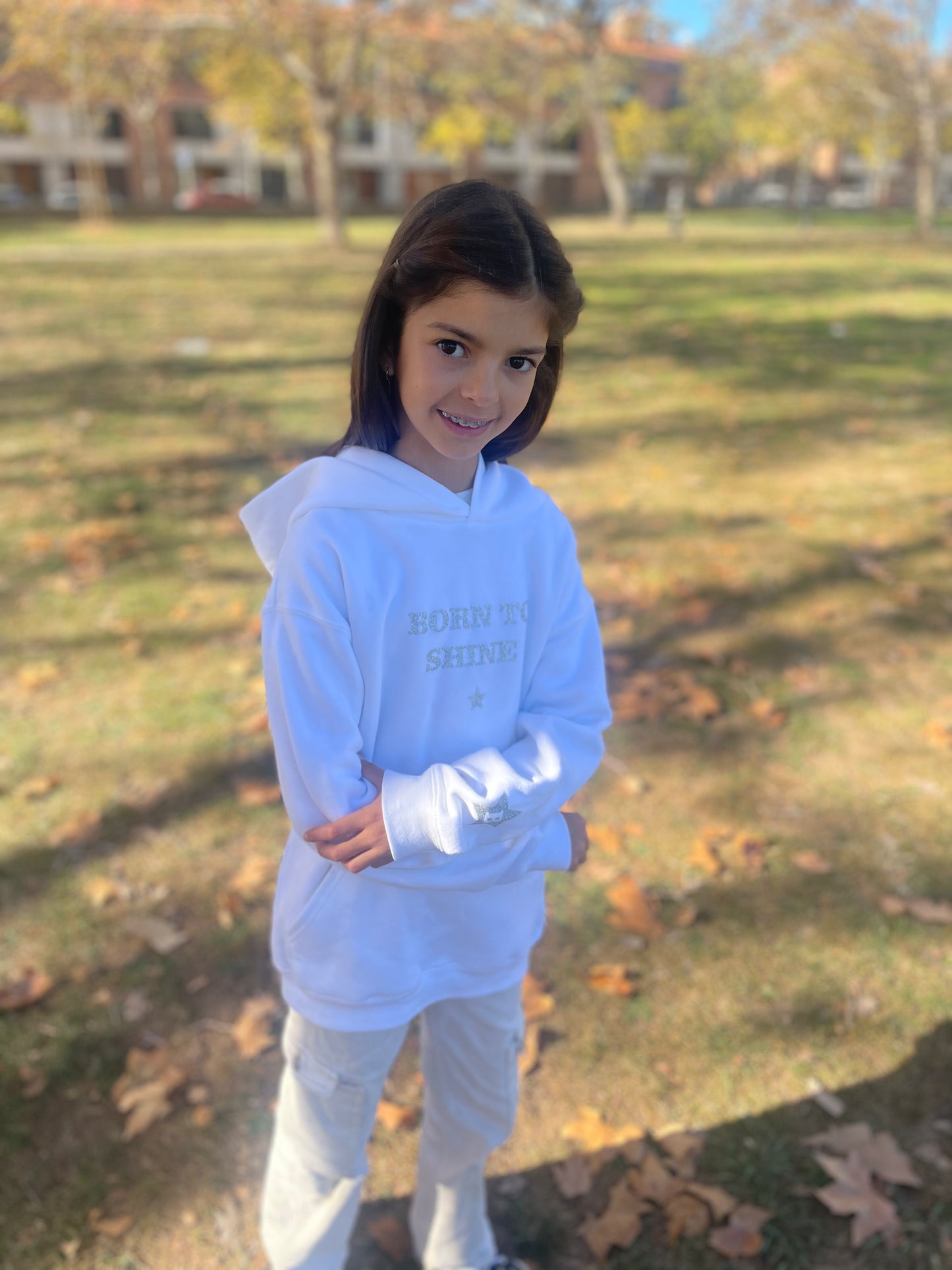 SUDADERA SHINE KIDS - BLANCA HOODY