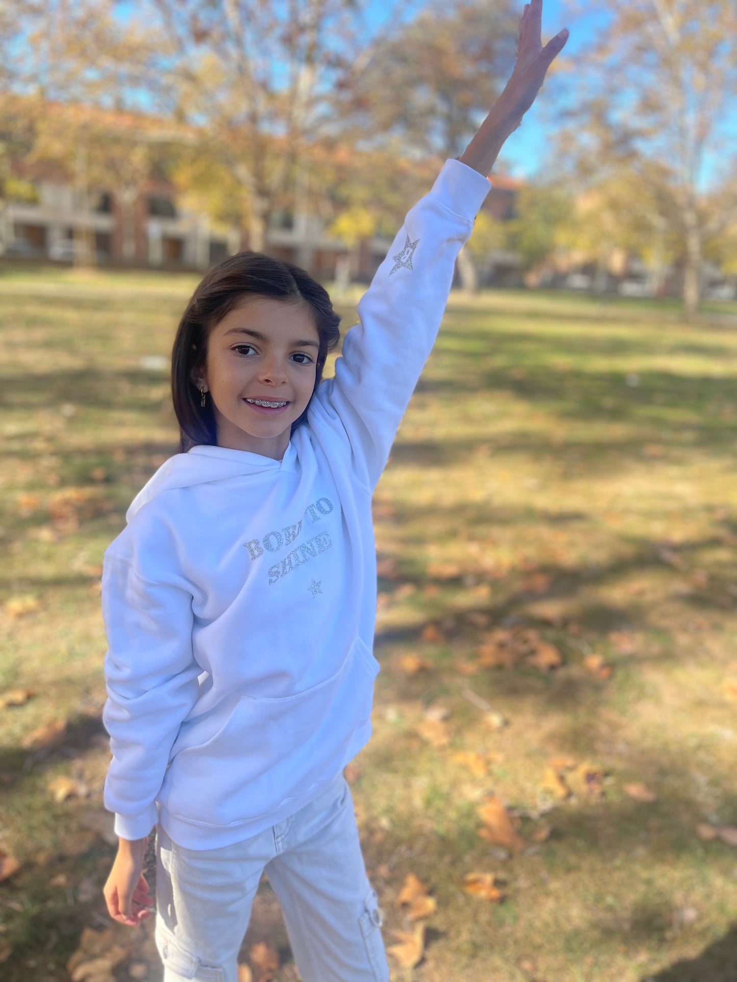 SUDADERA SHINE KIDS - BLANCA HOODY