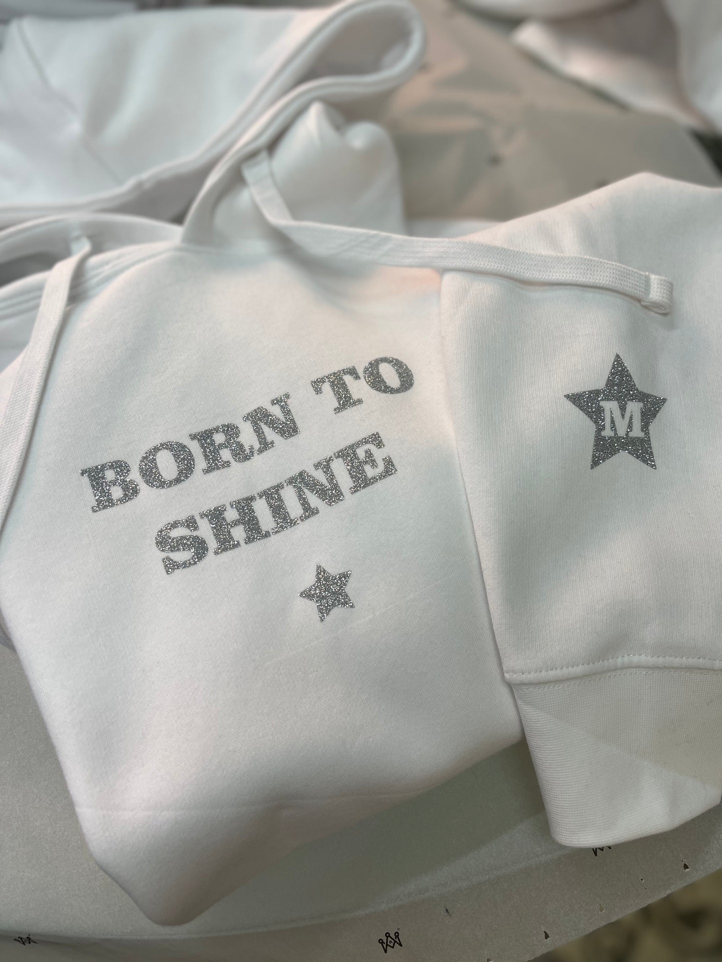 SUDADERA SHINE ADULTO - BLANCA HOODY