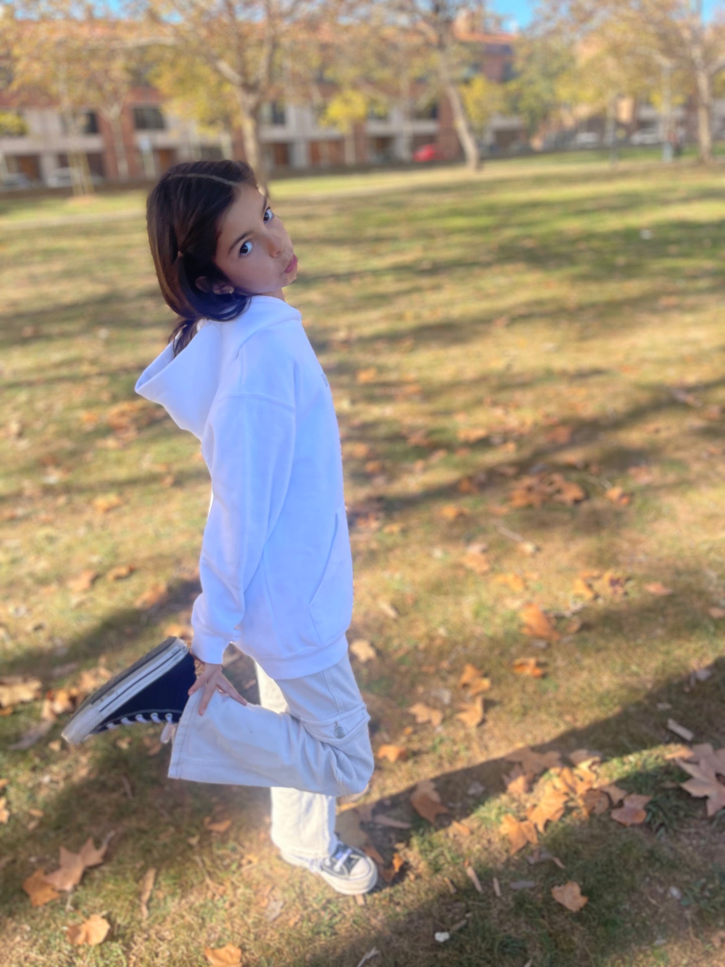 SUDADERA SHINE KIDS - BLANCA HOODY