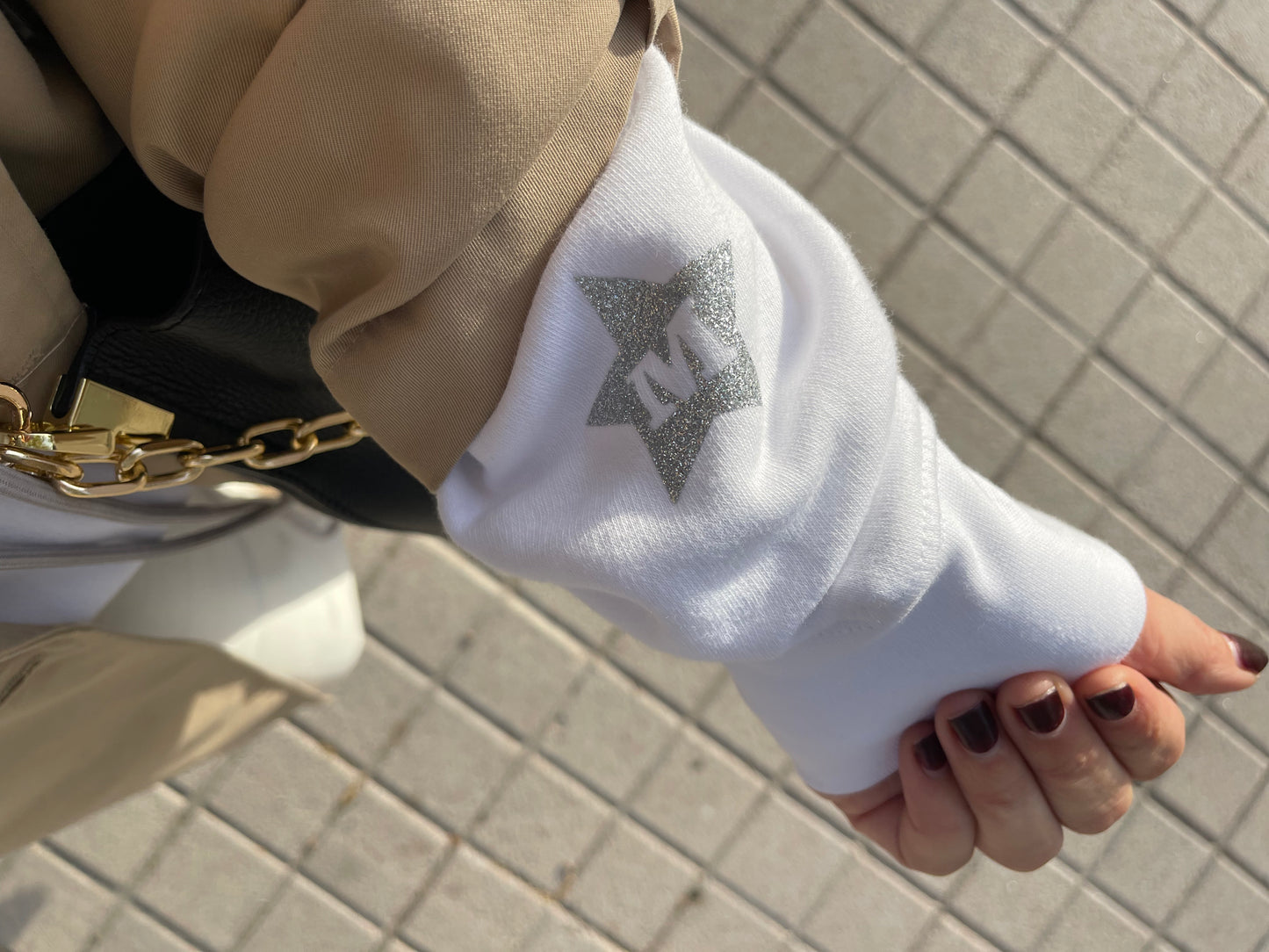 SUDADERA SHINE ADULTO - BLANCA HOODY