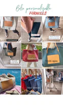 PACK 9: BOLSO FORNELLS PERSONALIZADO + MONEDERO VALERIE + 2 PULSERAS