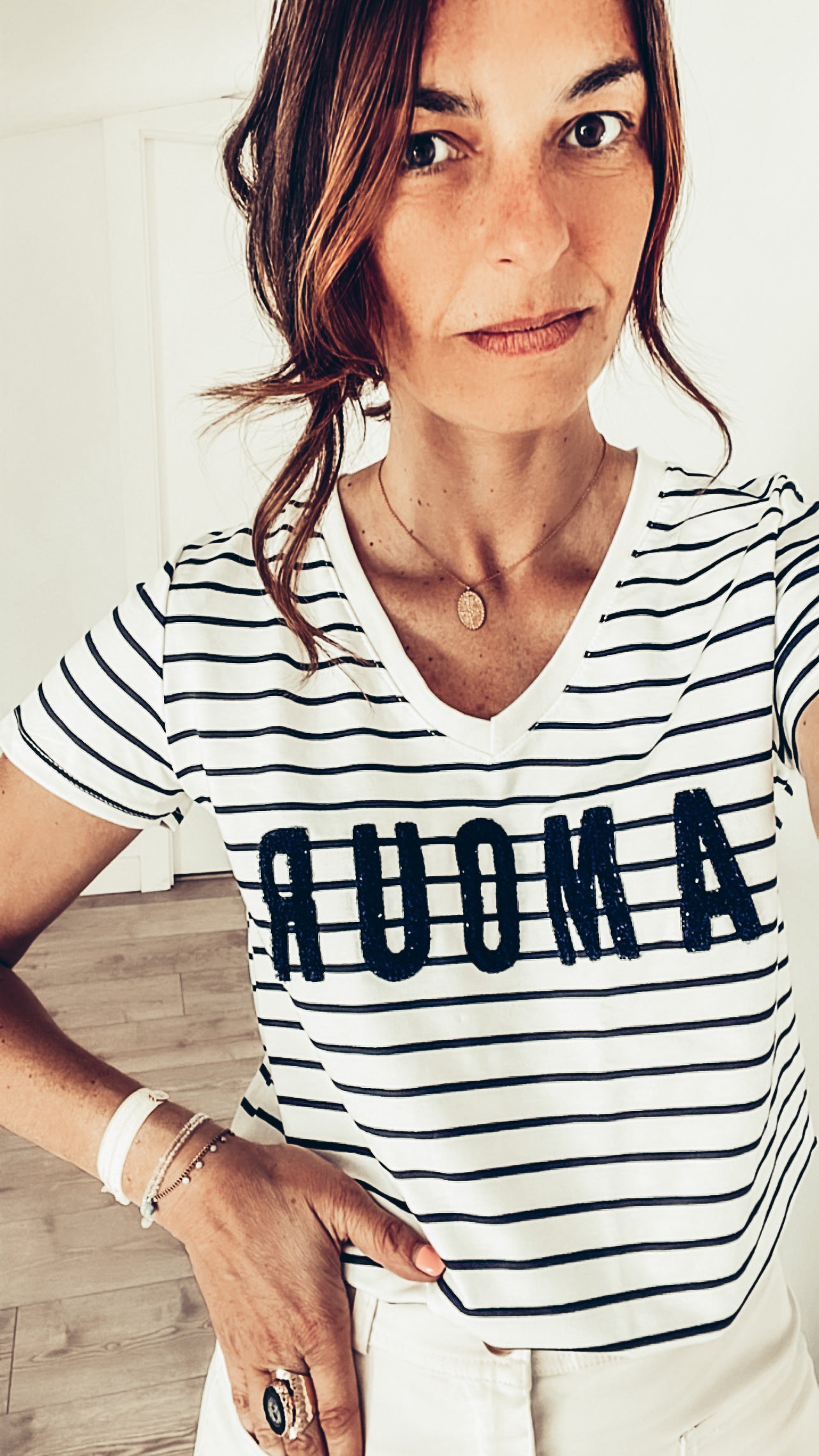CAMISETA AMOUR NAVY