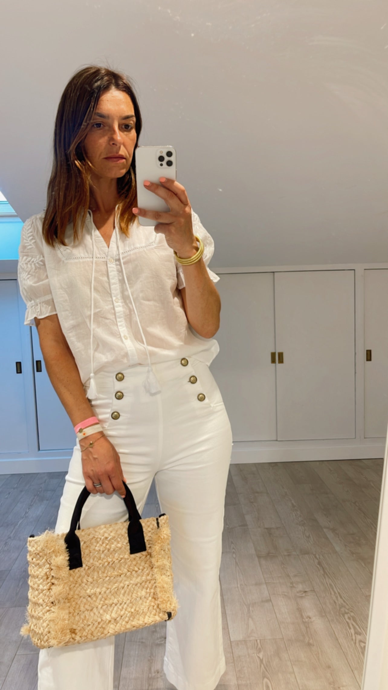 NEW PANTALÓN LARGE FLARE BLANCO