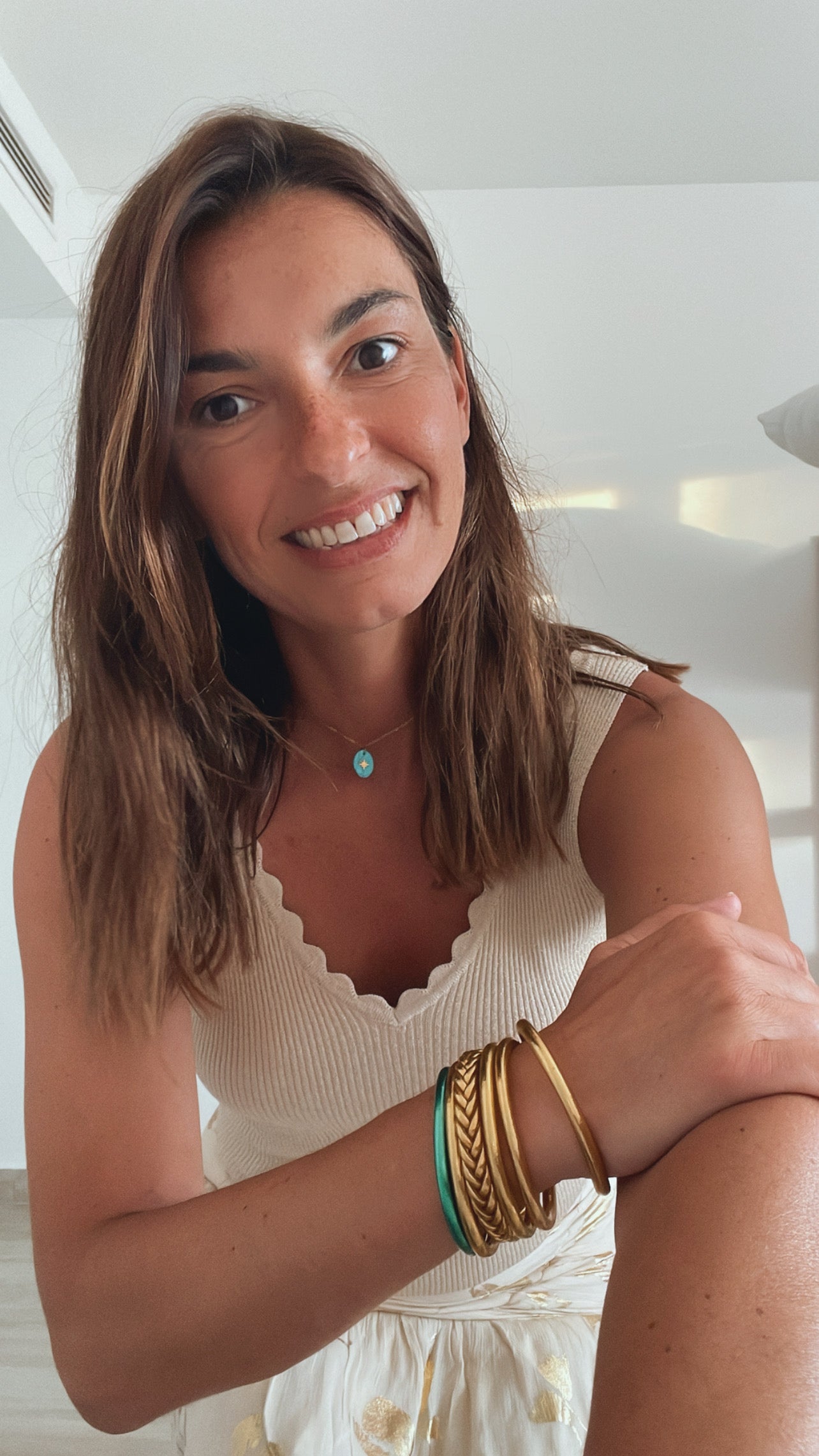 PULSERA PAN DE ORO TRENZADA (AUTENTICA)