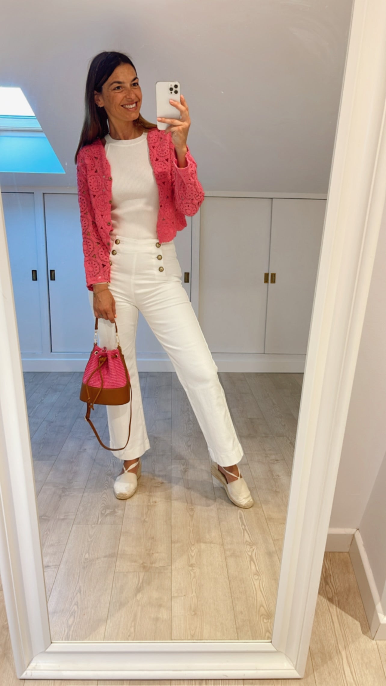 NEW PANTALÓN LARGE FLARE BLANCO