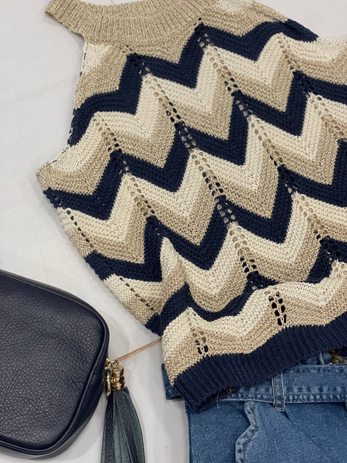 TOP ZIG ZAG GOLD