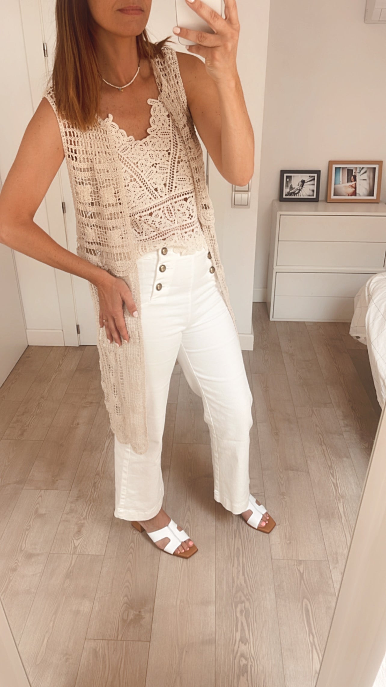 CHALECO LARGO CROCHET