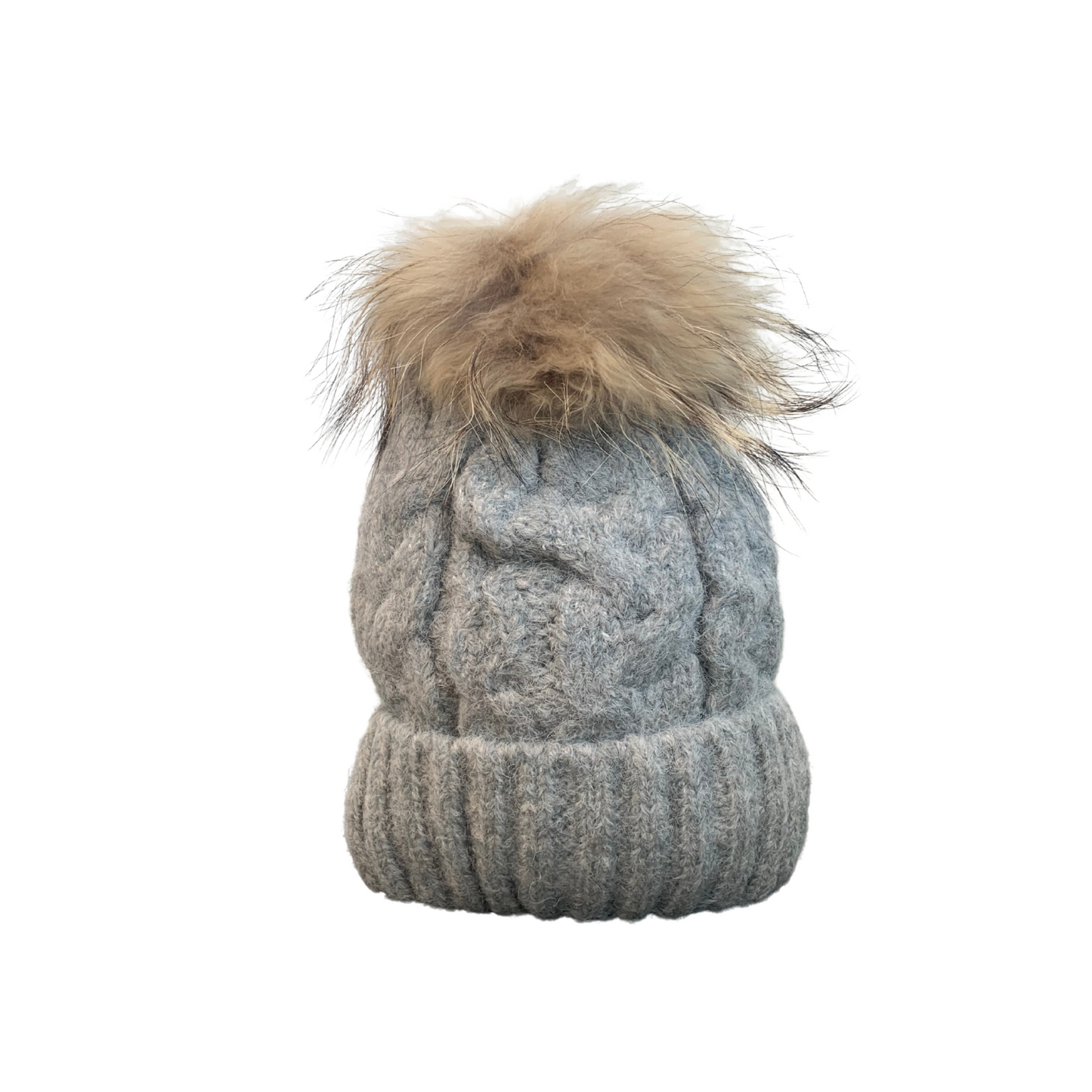 GORRO POMPÓN - PELO NATURAL