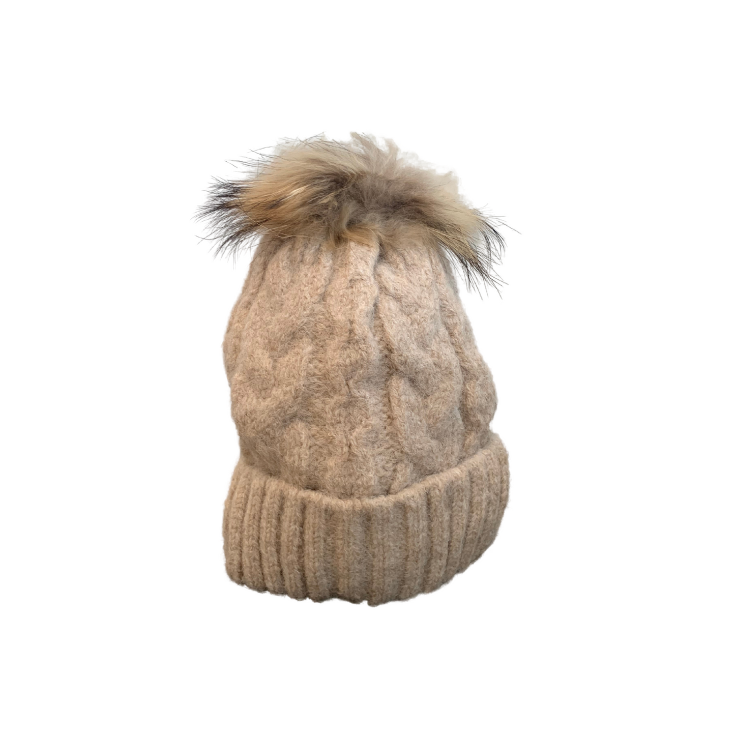 GORRO POMPÓN - PELO NATURAL