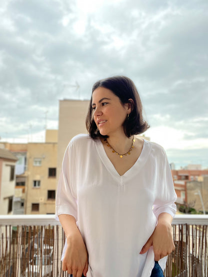 Blusa V Raso
