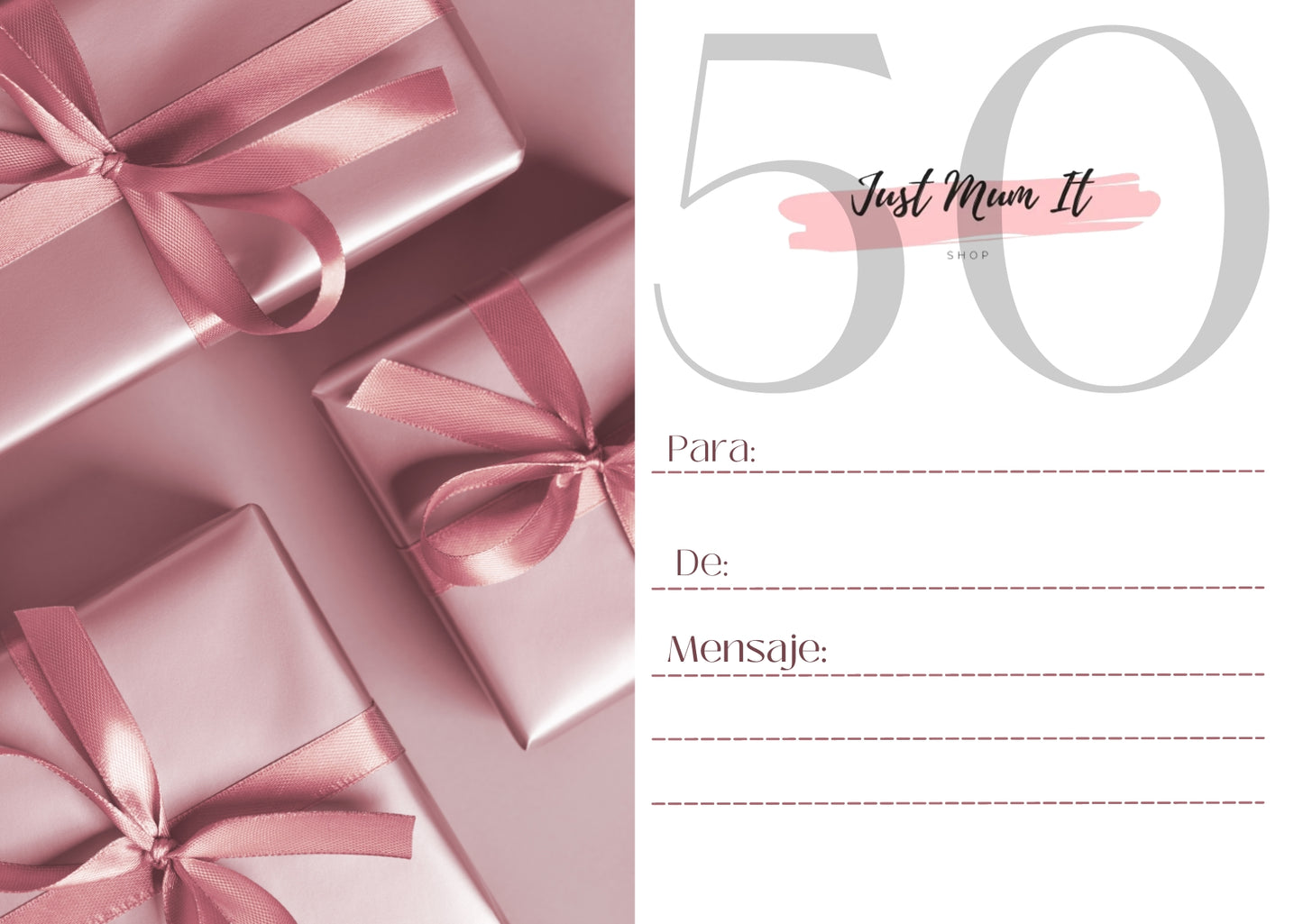 TARJETA REGALO 50€