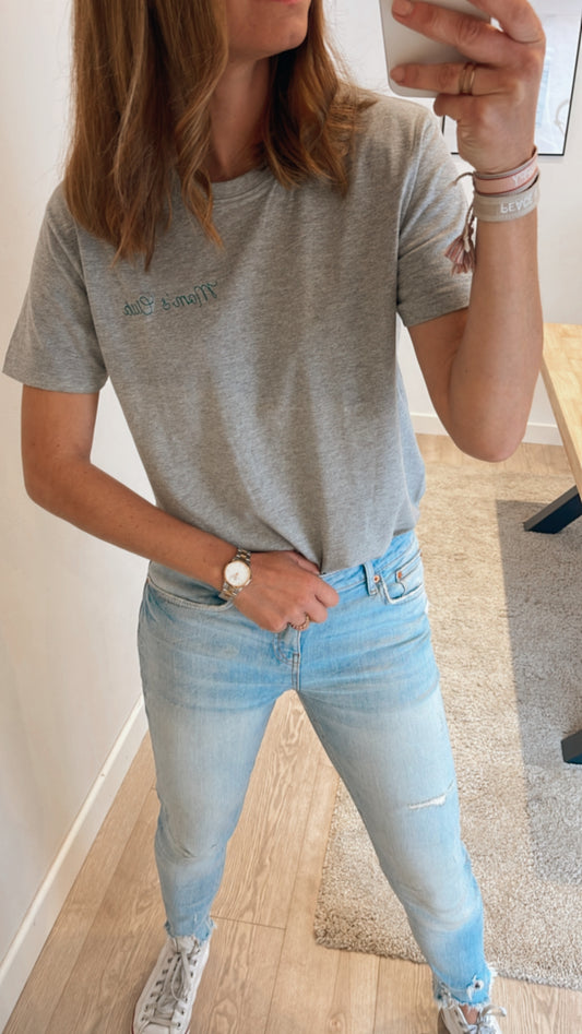 CAMISETA MOM'S CLUB GRIS - ADULTO