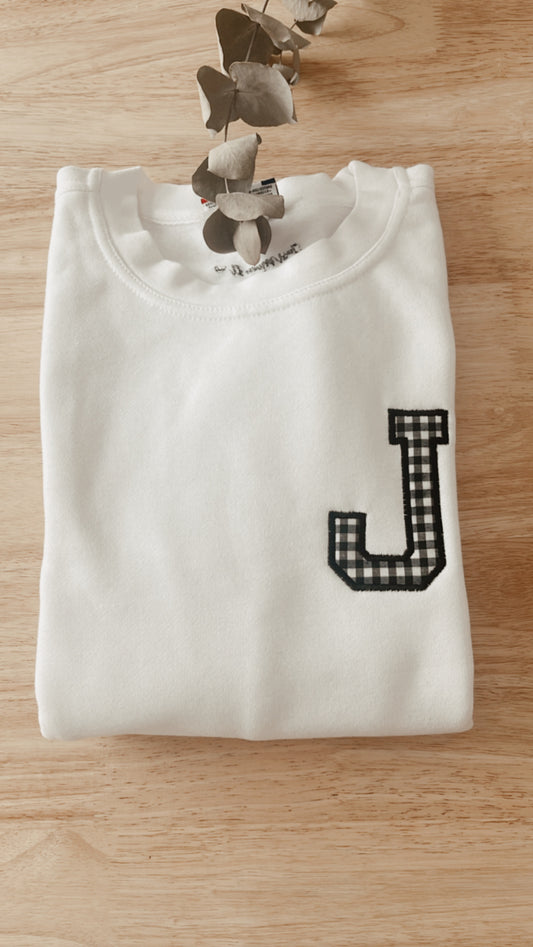 SUDADERA  ADULTO - BLANCA VICHY