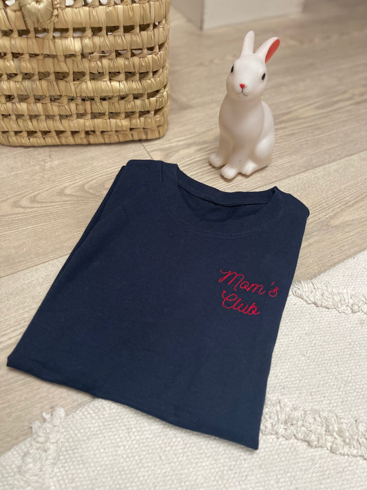CAMISETA MOM'S CLUB AZUL MARINO - KIDS